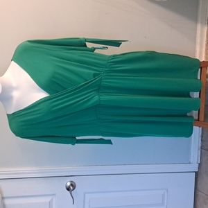 Lane bryant green dress with pockets